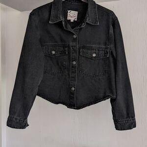 Stoosh Black Cropped Jean Jacket
